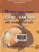 những khía cạnh lịch sử văn hóa việt nam - thế giới