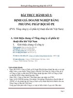 ĐỊnh giá PVS bằng phương pháp bội số PE