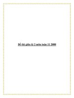Đề thi giữa kì 2 môn toán 11 2000 - Đề số 24 doc