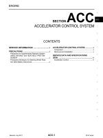 ACC hệ THỐNG điều KHIỂN CHÂN GA NISSAN VERSA HATCHBACK 2012