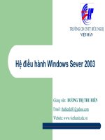 Giáo án - Bài giảng học tập công nghệ thông tin user và group trong active directory windows server 2003