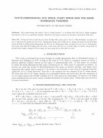 Không gian Chu hữu hạn chiều, không gian fuzzy và định lý bất biến trò chơi pdf