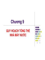 Chương 9: Quy hoạch tổng thể nhà máy nước