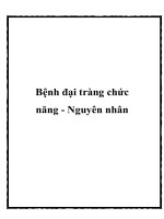 Bệnh đại tràng chức năng - Nguyên nhân doc
