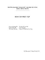 Báo cáo thực tập  công ty cổ phần bảy sao vàng   tiếng trung   ngoại ngữ đà nẵng