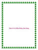 Quả ớt trị thấp khớp, đau lưng pot