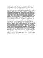 how women changed the world