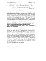 ẢNH HƯỞNG CỦA CÁC CHẾ ĐỘ THAY NƯỚC KHÁC NHAU ĐẾN SINH TRƯỞNG VÀ TỶ LỆ SỐNG CỦA ỐC LEN (CERITHIDEA OBTUSA) pot