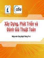 Giáo an Bài giảng: Công nghệ thông tin về nghiên cứu thuật toán Gen