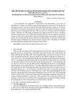 Mối liên hệ giữa ưu thế lai về khả năng quang hợp và năng suất hạt của lúa lai F1 (Oryza sativa L.) potx