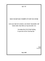 Sàng lọc một số  vị thuốc, bài thuốc nhằm điều chế thuốc điều trị viêm gan mạn do siêu vi b