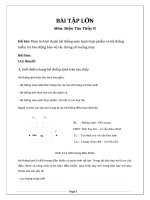 Phân tích kỹ thuật hệ thống máy lạnh thực phẩm và hệ thống kiểm tra báo động bảo vệ các thông số buồng máy