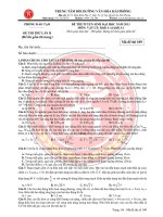 ĐỀ THI TUYỂN SINH ĐẠI HỌC NĂM 2013 MÔN: VẬT LÝ; Khối A và khối A1 pptx