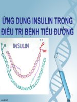insulin trong điều trị bệnh tiểu đưởng
