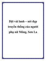 Dệt vải lanh – nét đẹp truyền thống của người phụ nữ Mông, Sơn La pot
