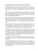 phương pháp nâng cao mức độ hài lòng của khách