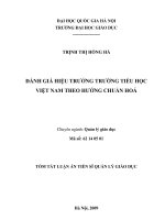 Đánh giá hiệu trưởng trường tiểu học Việt Nam theo hướng chuẩn hoá