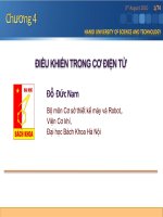 Chương 4: Điều khiển trong Cơ Điện tử