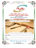 Bài tập lượng giác đáp án chi tiết dành ôn thi đại học môn toán