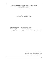 Báo cáo thực tập CÔNG TY TNHH sân gôn VINACAPITAL đà NẴNG   tiếng trung   ngoại ngữ đà nẵng