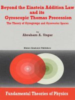 beyond the einstein addition law and its gyroscopic thomas precession