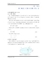 CHƯƠNG 4 ĐỘC HỌC LƯU CHẤT - GIÁO TRÌNH MÔN CƠ LƯU CHẤT NGÀNH CÔNG NGHỆ MÔI TRƯỜNG