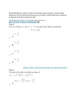 Bài tập bất đẳng thức