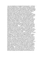 sport psychology self confidence in sport activity