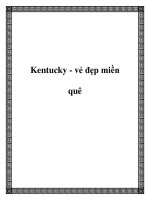 Kentucky - vẻ đẹp miền quê docx