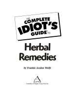 complete idiots guide to herbal remedies