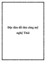 Độc đáo đồ thủ công mỹ nghệ Thái docx