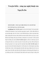 Truyện Kiều - sáng tạo nghệ thuật của Nguyễn Du potx