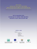 Sổ tay hướng dẫn đánh giá tác động môi trường cho đồ án quy hoạch đô thị pdf