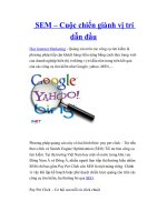 SEM – Cuộc chiến giành vị trí dẫn đầu doc