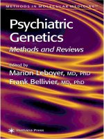 psychiatric genetics, methods and reviews