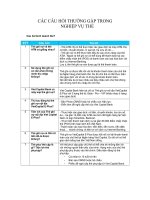 Cau hoi nghiep vu the