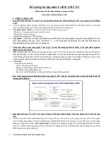 Đề cương ôn tập môn CAD CAM CNC robot