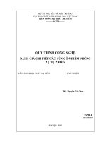 Nghiên cứu cơ sở khoa học xác định mức độ ô nhiễm môi trường của các nguồn phóng xạ tự nhiên để xây dựng quy trình công nghệ đánh giá chi tiết các vùng ô nhiễm phóng xạ tự nhiên 
