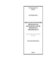 Nghiên cứu xây dựng và sử dụng thí nghiệm theo hướng tích cực hoá hoạt động nhận thức của học sinh trong dạy học vật lý ở trường trung học cơ sở