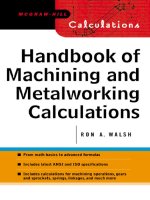 Handbook of machining and metalworking calculations