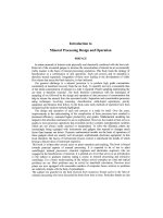 mineral processing design and operation