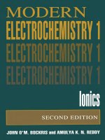 modern electrochemistry 2ed 2002 vol 1 ionics - bockris, reddy & amulya
