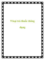 9 loại trà thuốc thông dụng doc