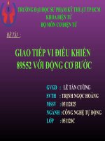 thiết kế modul điều khiển  động cơ bước dùng 8051