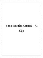 Vàng son đền Karnak – Ai Cập pdf