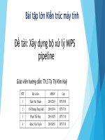 bài tập lớn kiến trúc máy tính