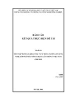 Thu thập, đánh giá, khai thác và sử dụng nguồn gen gừng nghệ góp phần bảo tồn đa dang cây trồng ở Việt Nam (2008-2009)