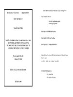 Nghiên cứu ảnh hưởng của diclodietyl sulfid lên protein, ADN trong cơ vân, gan và tác dụng điều trị của natri thiosulfat và naturenz trên động vật thực nghiệm