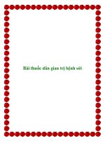 Bài thuốc dân gian trị bệnh sởi pptx