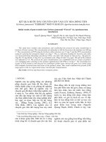 KẾT QUẢ BƯỚC ĐẦU CHUYỂN GEN VÀO CÂY HOA ĐỒNG TIỀN Gerbera jamesonii 